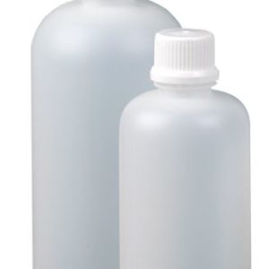 Botella cilíndrica con tapón precinto
