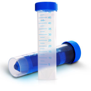 Tubos cónicos de 50 ml. CON faldón. Estériles B/25 uds.  Libres RNAsa y DNAsa