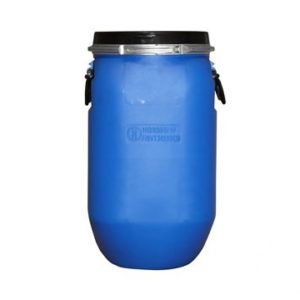Bidón 30 l. azul con cierre ballesta + asa