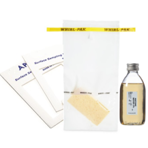 25 ml Agua Peptonada + Esponja estéril en bolsa + Plantilla